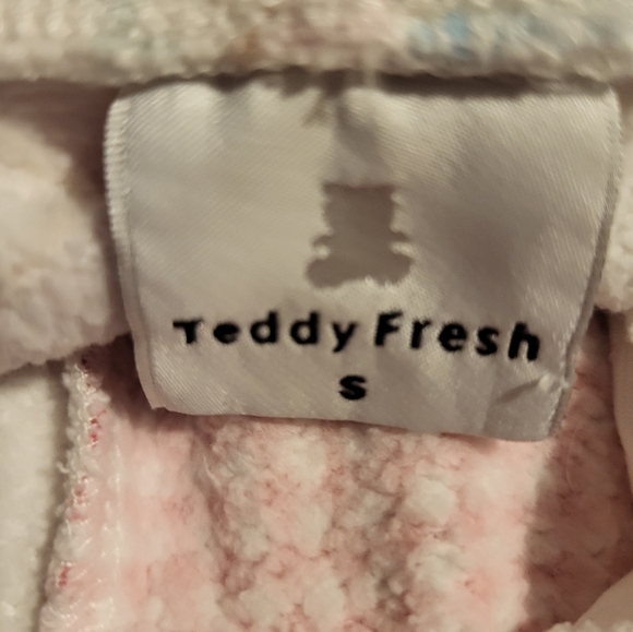 Teddy Fresh Women's Size S Multicolor Floral/Gingham Patchwork Pants Joggers - Picture 9 of 12